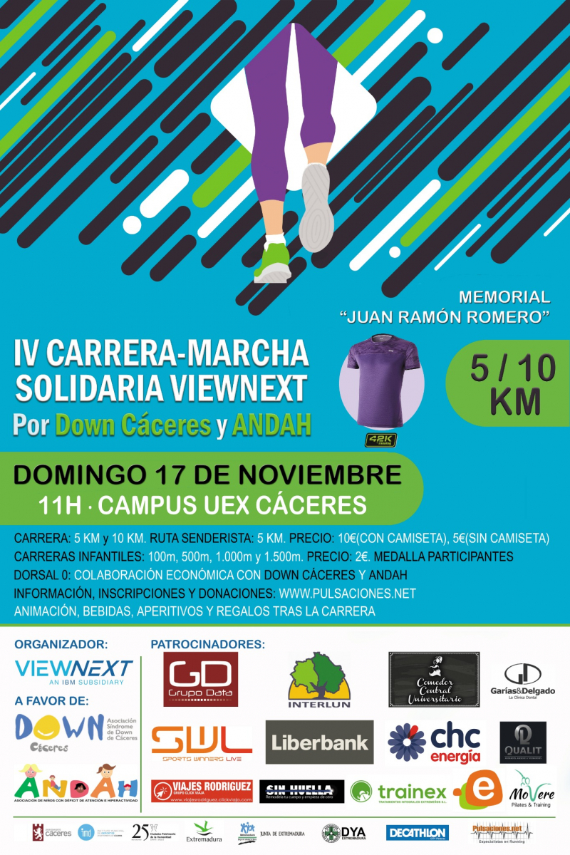 IV CARRERA-MARCHA SOLIDARIA VIEWNEXT - Inscríbete