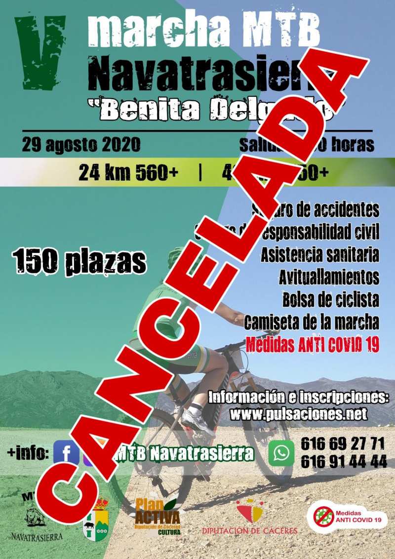 V MARCHA MTB NAVATRASIERRA 2020 - Inskriba zaitez
