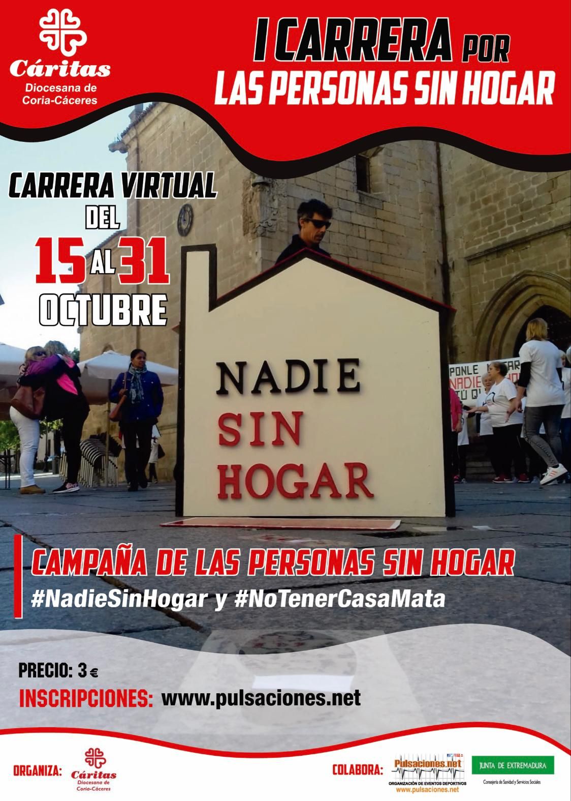 CARRERA VIRTUAL POR LAS PERSONAS SIN HOGAR “CARITAS 2020” - Inscríbete