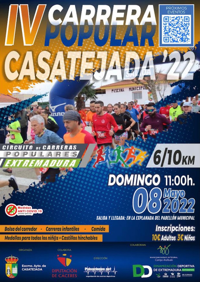 IV CARRERA POPULAR CASATEJADA 2022 - Inscríbete