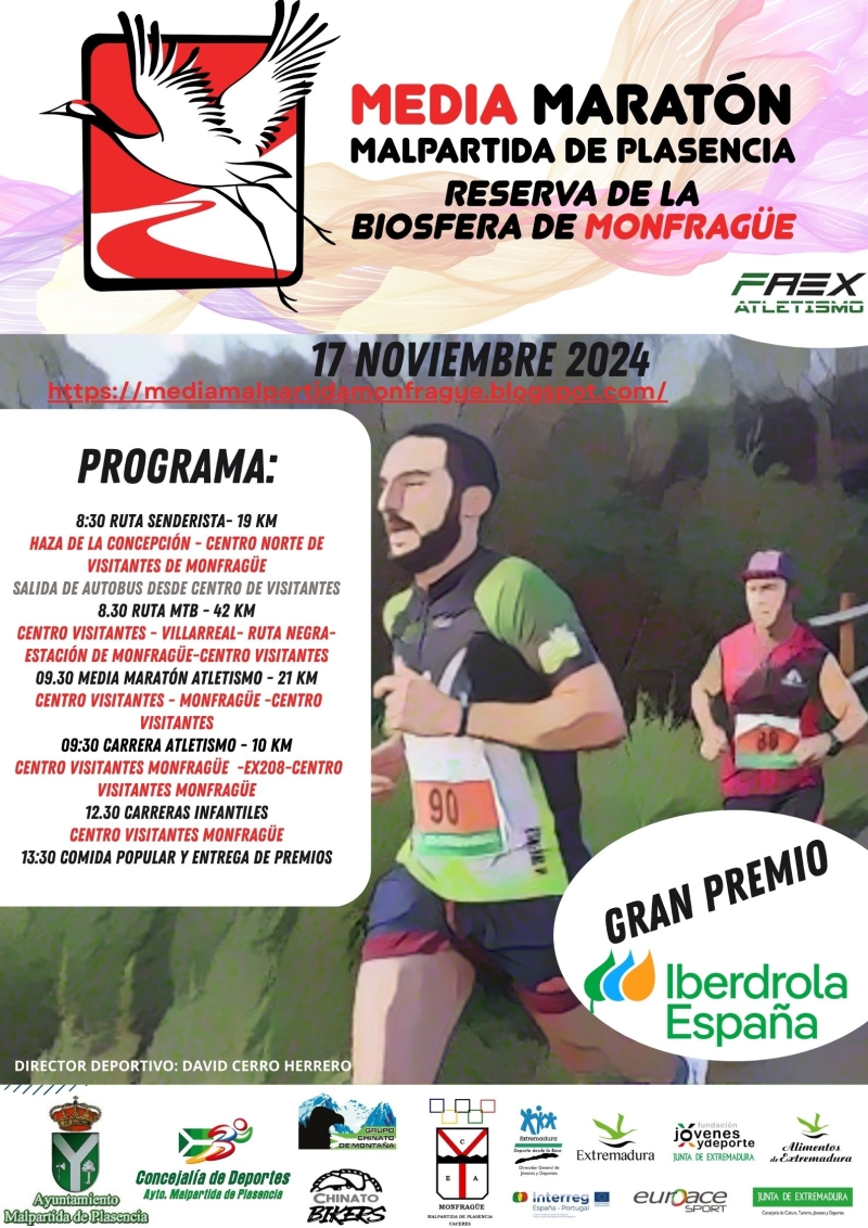 XVIII MEDIA MARATÓN MALPARTIDA DE PLASENCIA - Inscríbete