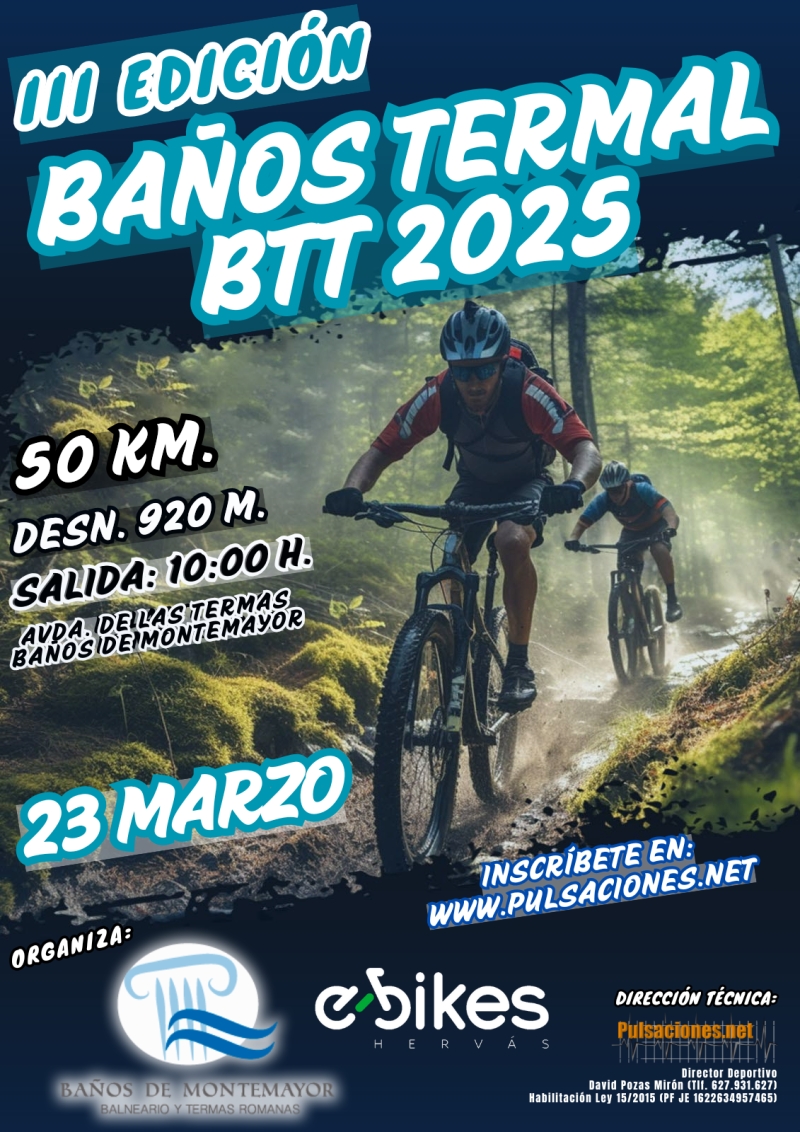 III BAÑOS TERMAL BTT 2025 - Inscríbete