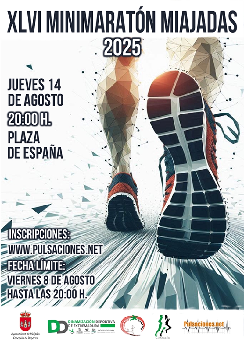 XLVI MINIMARATÓN MIAJADAS 2025 - Inscríbete