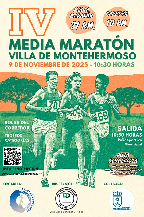 IV MEDIA MARATÓN VILLA DE MONTEHERMOSO - Inscríbete