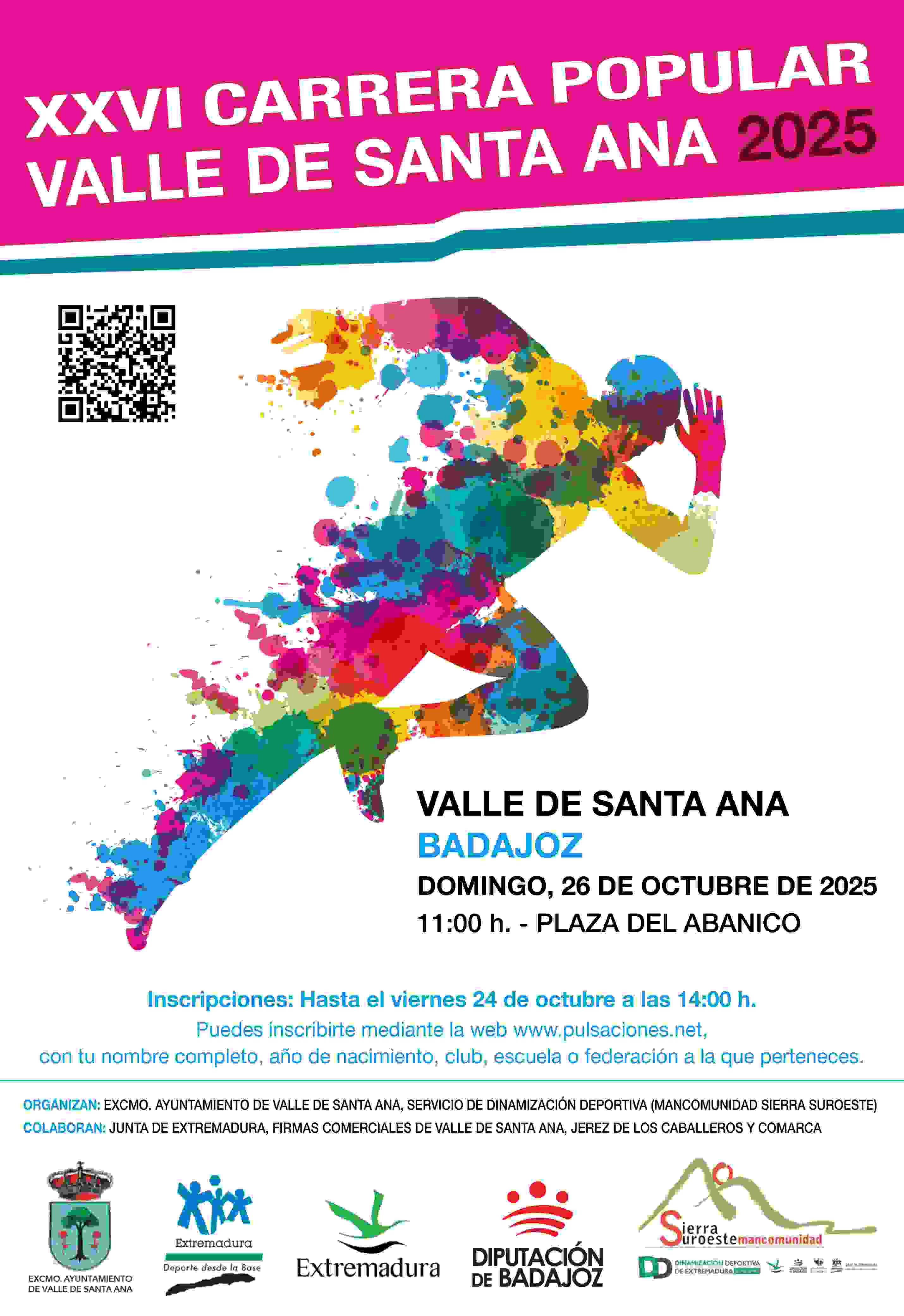 XXVI CARRERA POPULAR VALLE DE SANTA ANA 2025 - Inscríbete