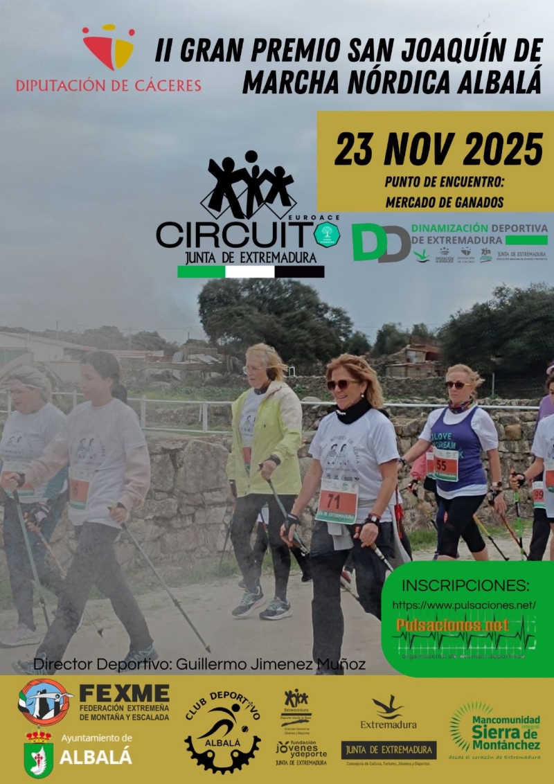 II ENCUENTRO GRAN PREMIO MARCHA NÓRDICA ALBALÁ 2025 - Inscríbete