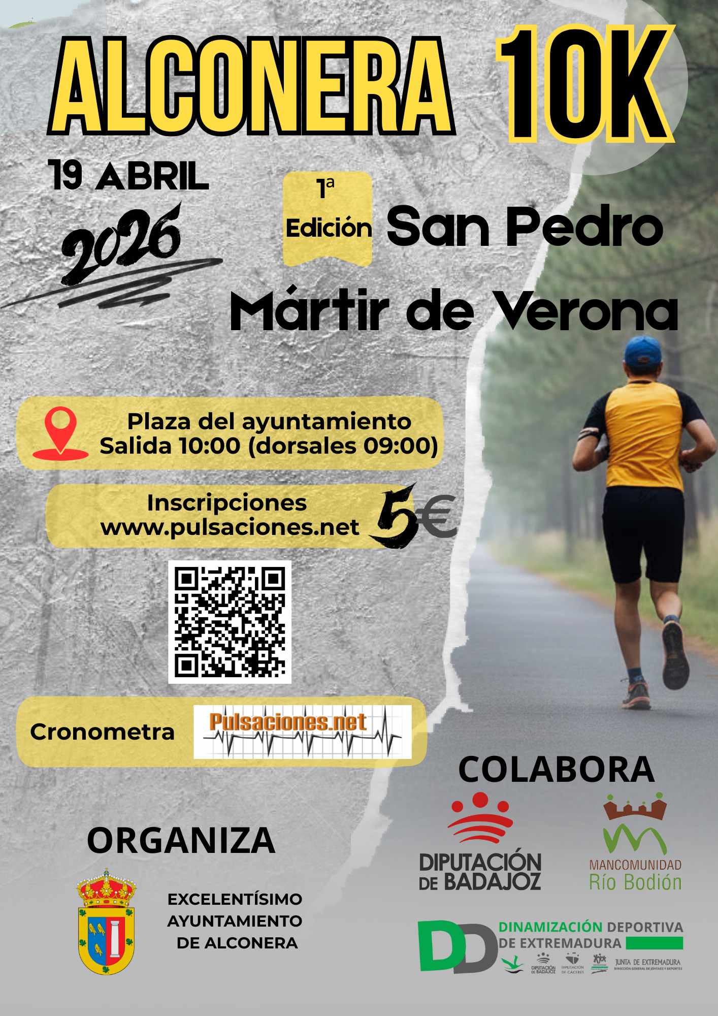 10K ALCONERA 2026 – SAN PEDRO MÁRTIR DE VERONA - Inscríbete
