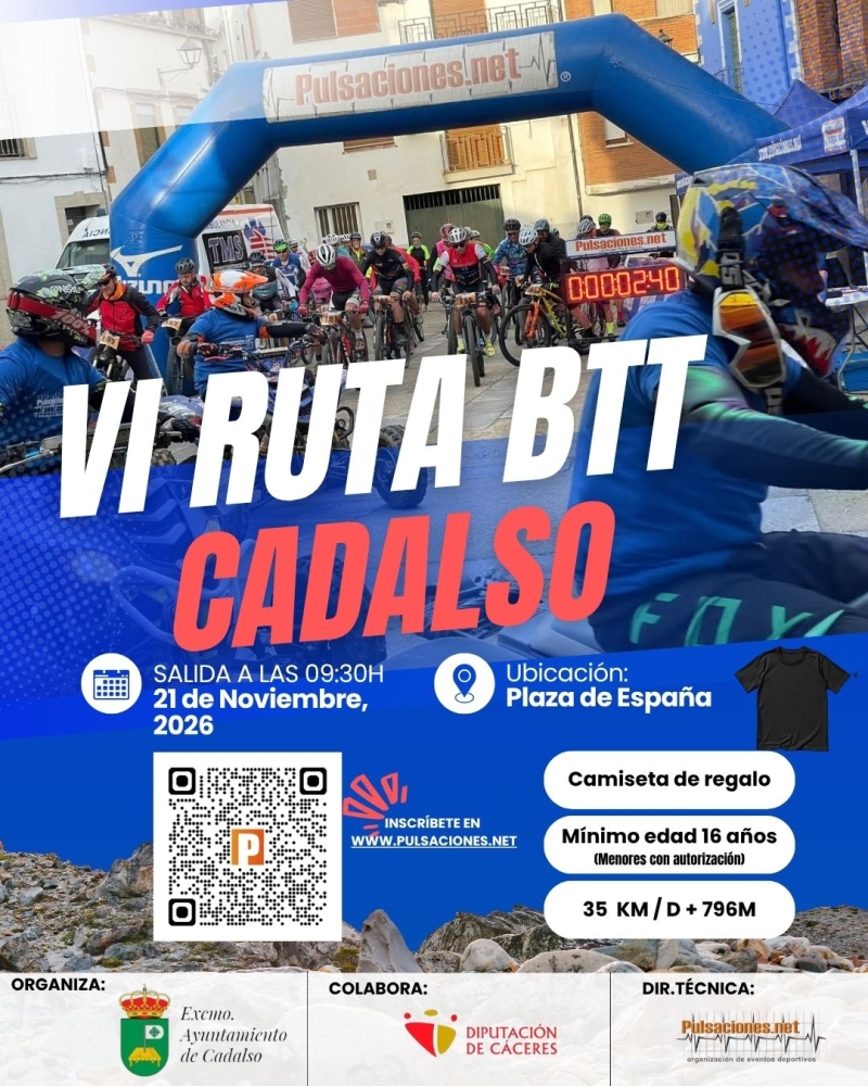 VI RUTA BTT CADALSO 2026 - Inscríbete