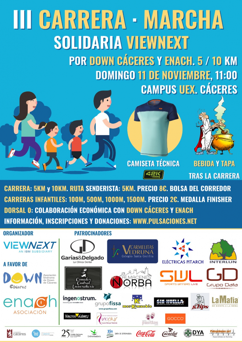 III CARRERA-MARCHA SOLIDARIA VIEWNEXT 2018 - Inscríbete