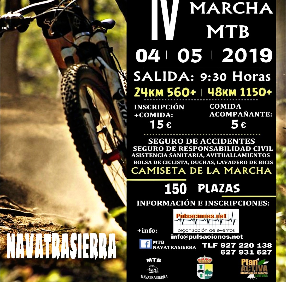 IV MARCHA MTB NAVATRASIERRA - Inscríbete