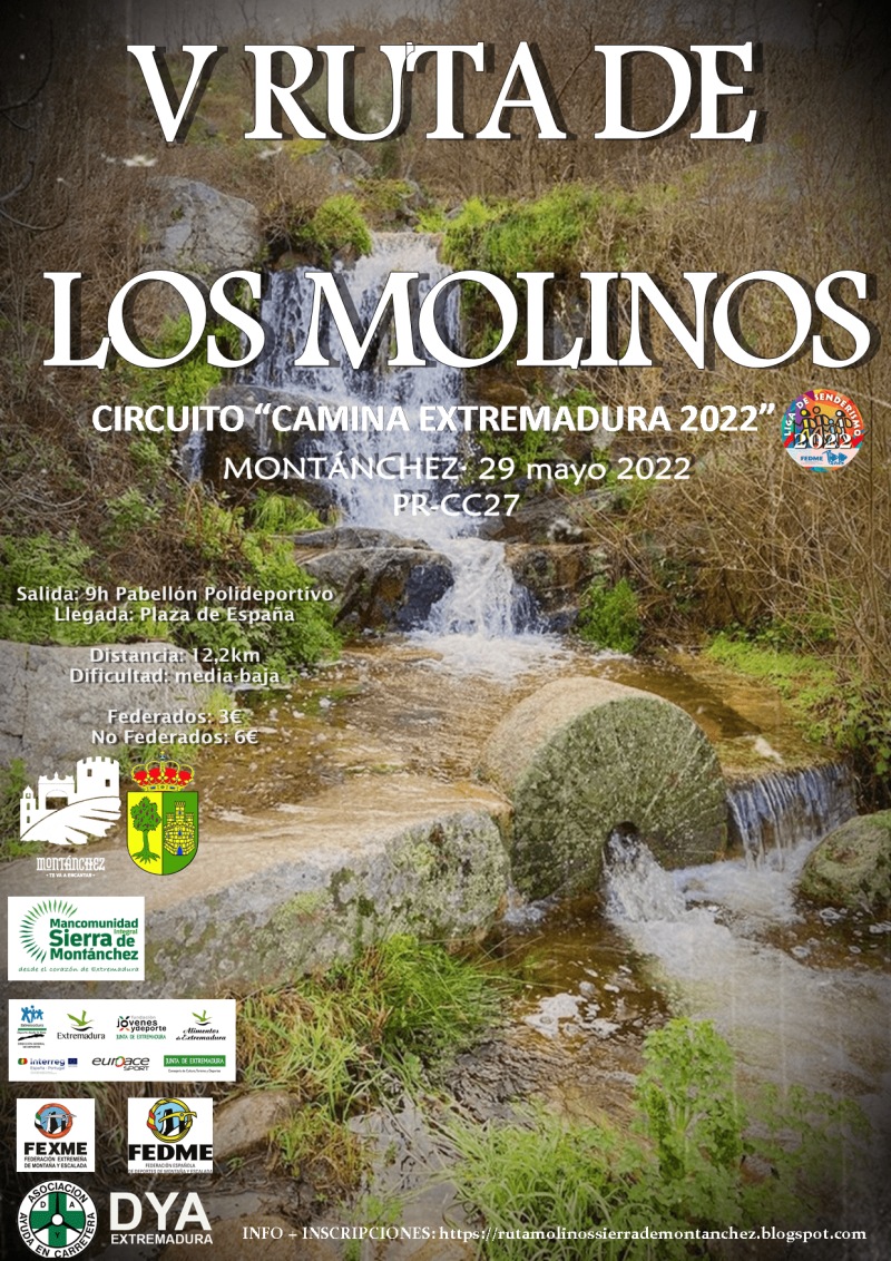 V RUTA DE LOS MOLINOS - Inscríbete V RUTA DE LOS MOLINOS - Inscríbete